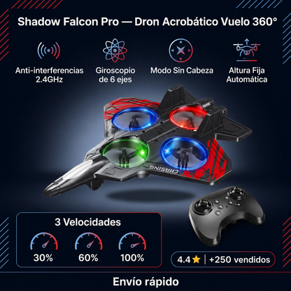Dron con 4 motores y 6 modos de manejo.